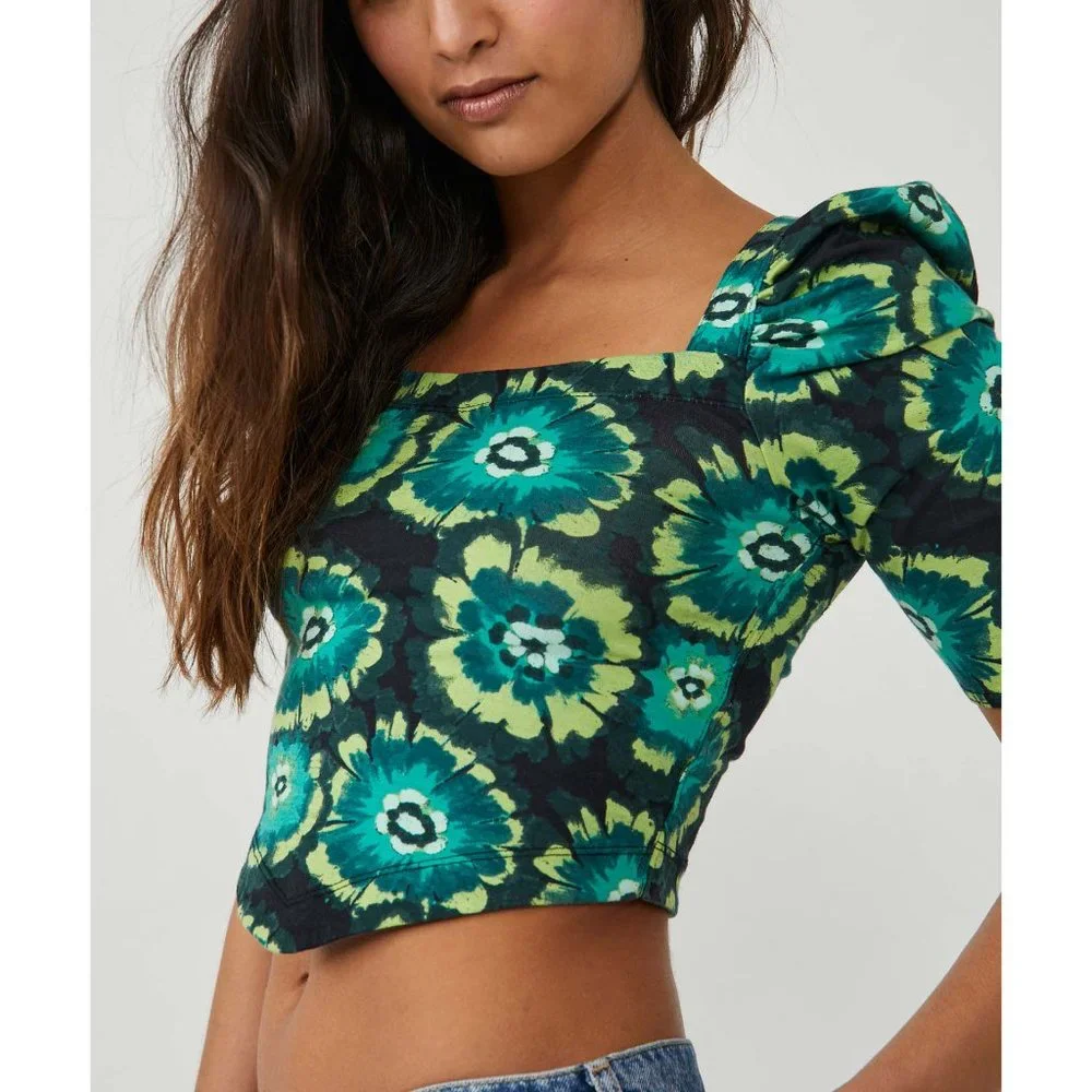 đLAST CHANCEđ NWT Free People Give Me More Top / Black Combo - Picture 1 of 6